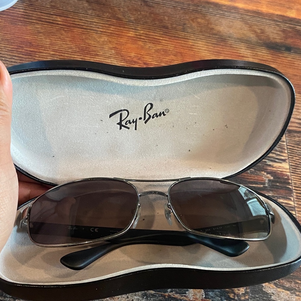 Ray-Ban T 51017 Silver Frame Sunglasses with Brown Lenses